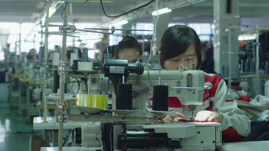 工厂 服装厂 服装加工纺织制造 服装加工视频素材模板下载