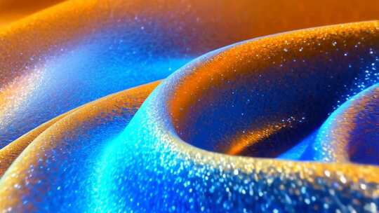 动感色彩粒子波浪素材