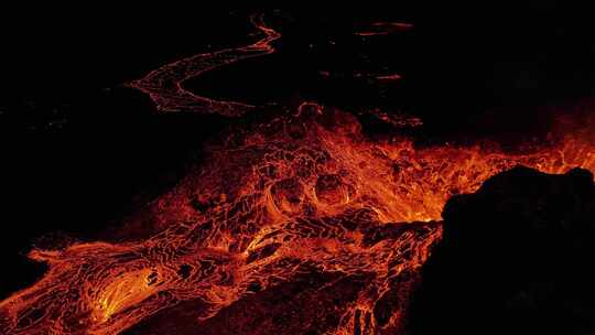 熔岩岩浆火山喷发