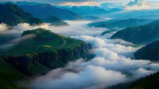 山脉山川河流青山绿水