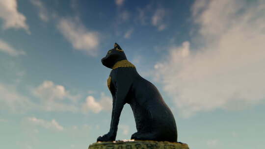 古埃及猫雕像