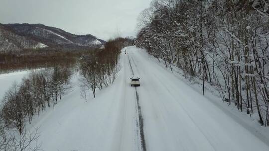 日本北海道大雪山国家公园森林公路