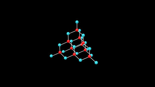 立方体分子结构通道视频素材