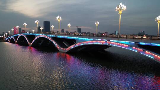 山东日照城市夜景