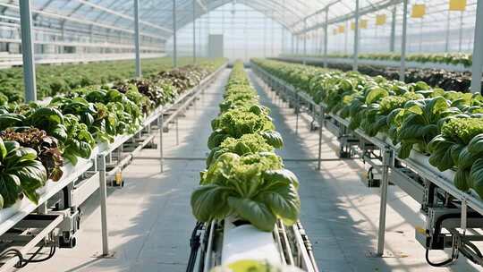 温室大棚蔬菜种植场景