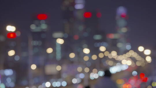 城市车流夜景  繁华都市夜景