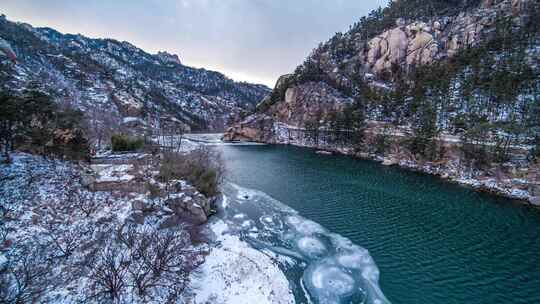 崂山雪景