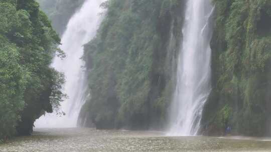 马岭河峡谷瀑布航拍