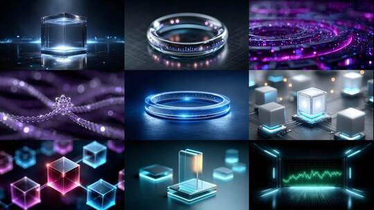 数字货币区块链未来趋势高清在线视频素材下载