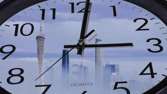 高级感城市时间流逝地产空镜