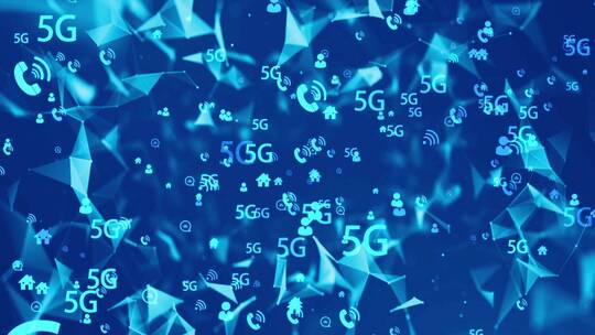 5G网络连线科技背景视频素材模板下载