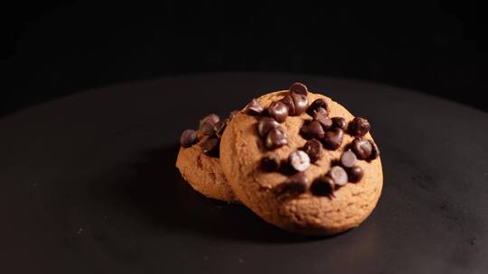 曲奇饼干甜品零食巧克力饼干视频素材模板下载