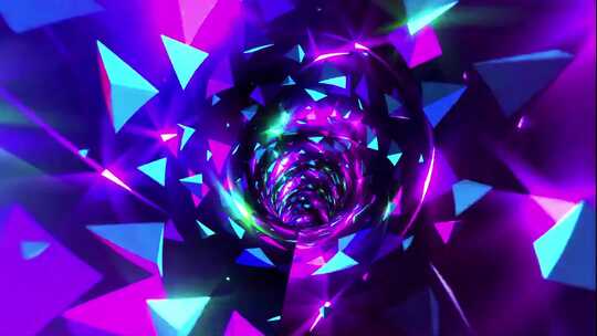 梦幻紫3D隧道