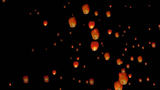 放飞孔明灯（带通道）