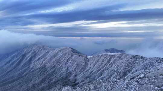 浙西太子尖 浪广线 雪景