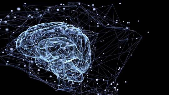 大脑中的思维过程视频素材模板下载