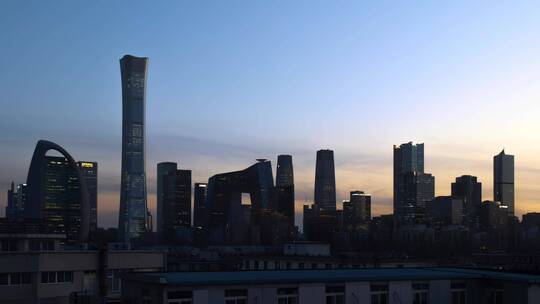 北京国贸中国尊夜景