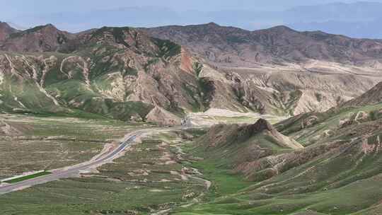 青海山丘航拍