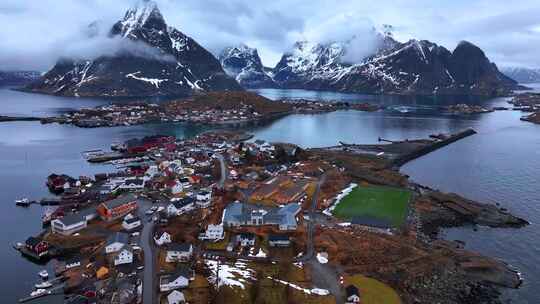 4K航拍挪威罗弗敦群岛景色景点