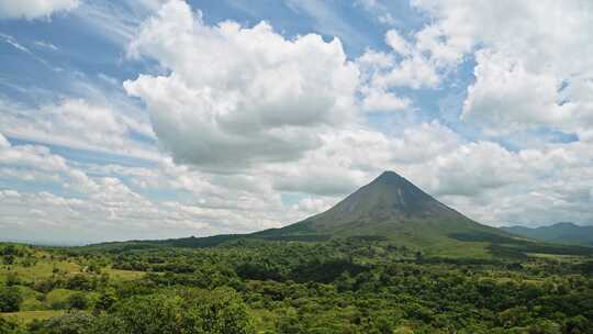 火山，森林，哥斯达黎加，林地