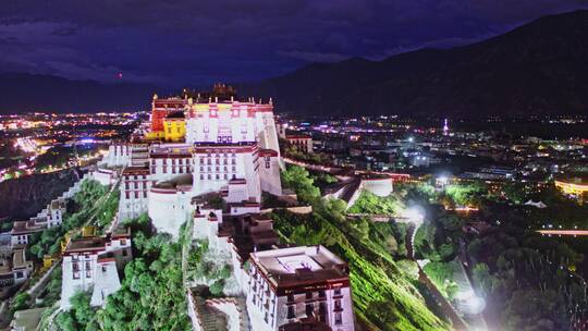拉萨布达拉宫航拍