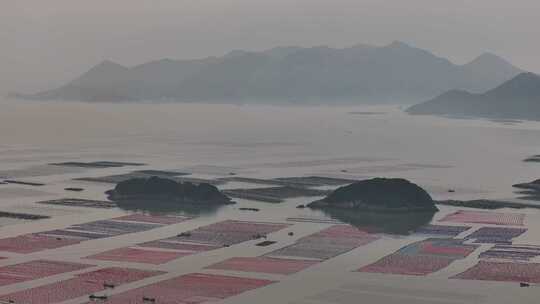 福建宁德霞浦最美县城东壁三沙码头高空航拍