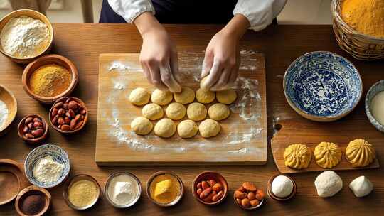 中秋节团圆夜 吃月饼赏明月 舞火龙放天灯