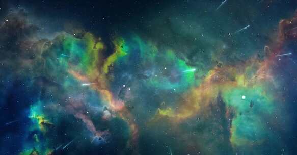 4k宇宙深邃的粒子星云星空背景