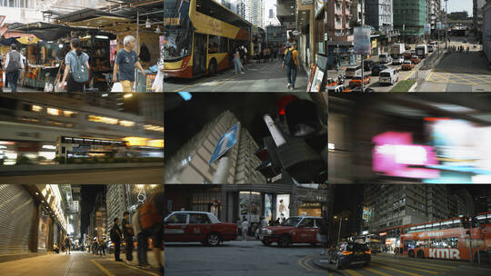 香港人文 香港空镜 慢门转场高清在线视频素材下载