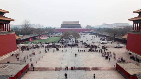 北京故宫的延时镜头