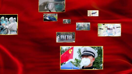 武汉加油图片汇聚定版_AAE视频素材教程下载