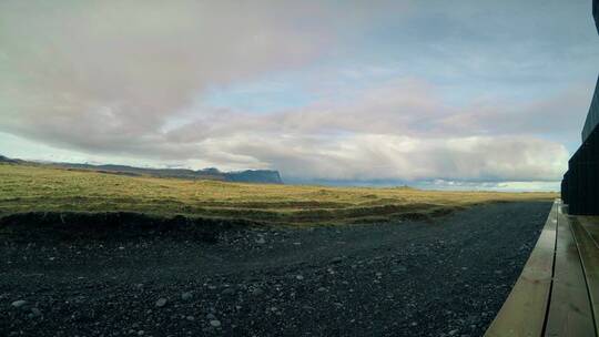 冰岛风景上的云景观
