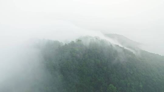 杭州西湖景区南高峰翁家山村云雾航拍