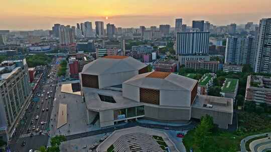 成都城市音乐厅航拍合集