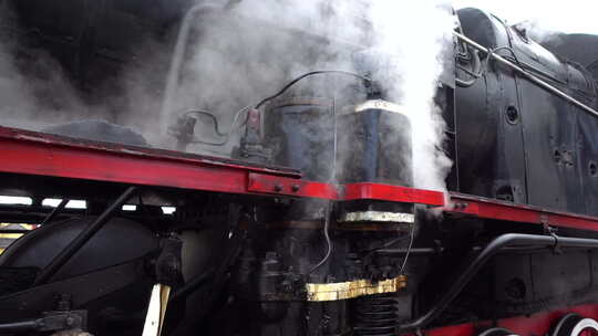 复古蒸气动力火车