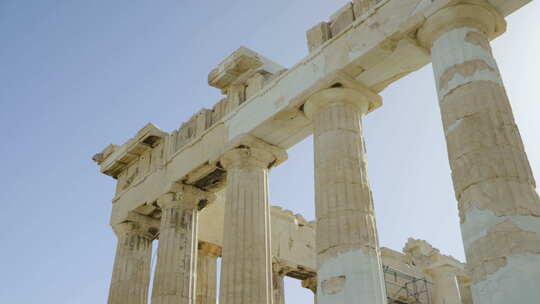 帕特农神庙特写-希腊雅典