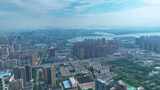 湖北武汉洪山区东湖城市大景全景航拍风景风高清在线视频素材下载