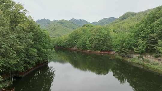 航拍洛阳嵩县白云山