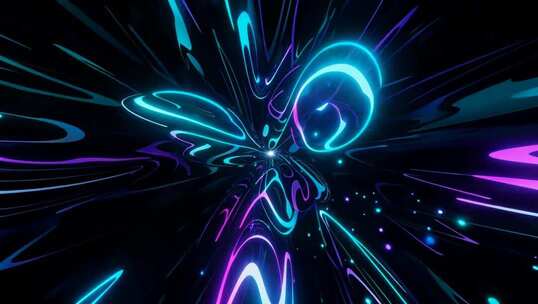 炫彩霓虹光效动态背景