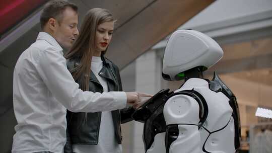 机器人，未来主义，互动，人