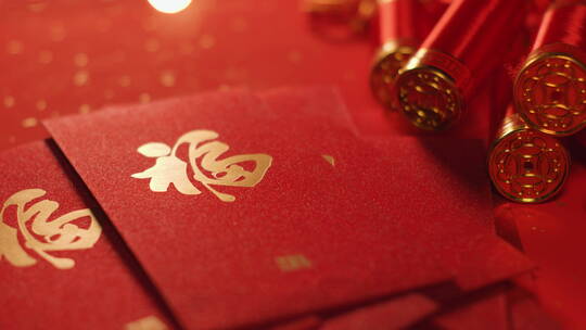 新年装饰用品福字红包过年氛围