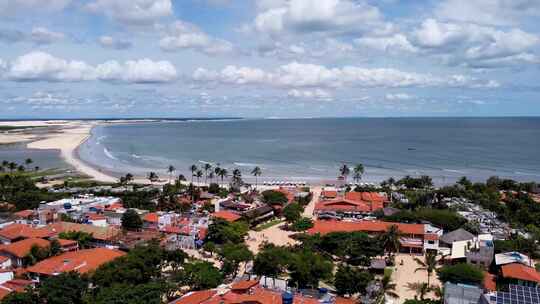 杰里科阿科阿拉巴西。热带风景度假旅行。巴西东北部。