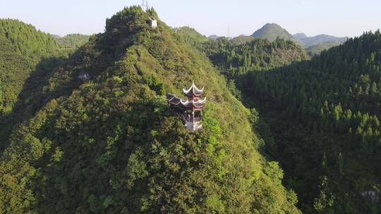 航拍贵州镇远古镇5A景区