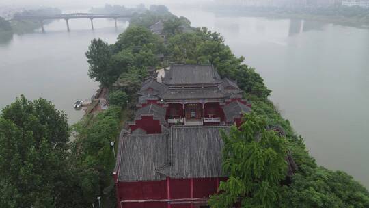 湖南 衡阳 湘江 中洲岛 4A 景区 航拍