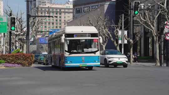 上海 电动公交车 上海公交车 老公交车