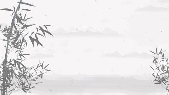 无缝循环视频竹叶飘落背景视频（素材）13