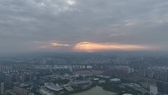 洛阳洛河体育场城市立交建设企业宣传片航拍