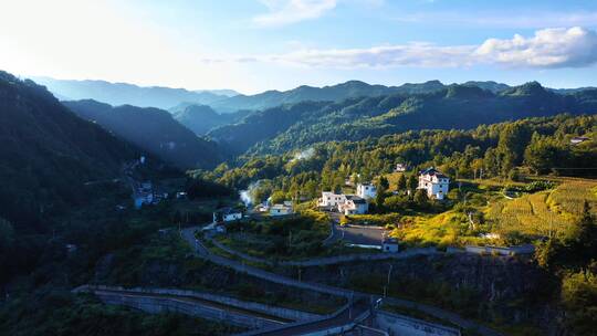 中国最美乡村夕阳美景