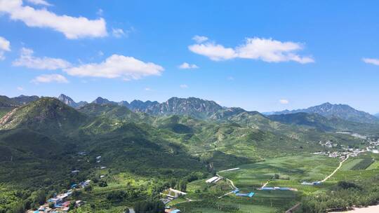 辽西山区农村乡村航拍素材4K