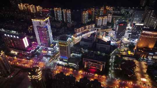 攀枝花城市夜景航拍4K